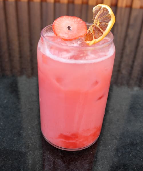 Calpico con fresas